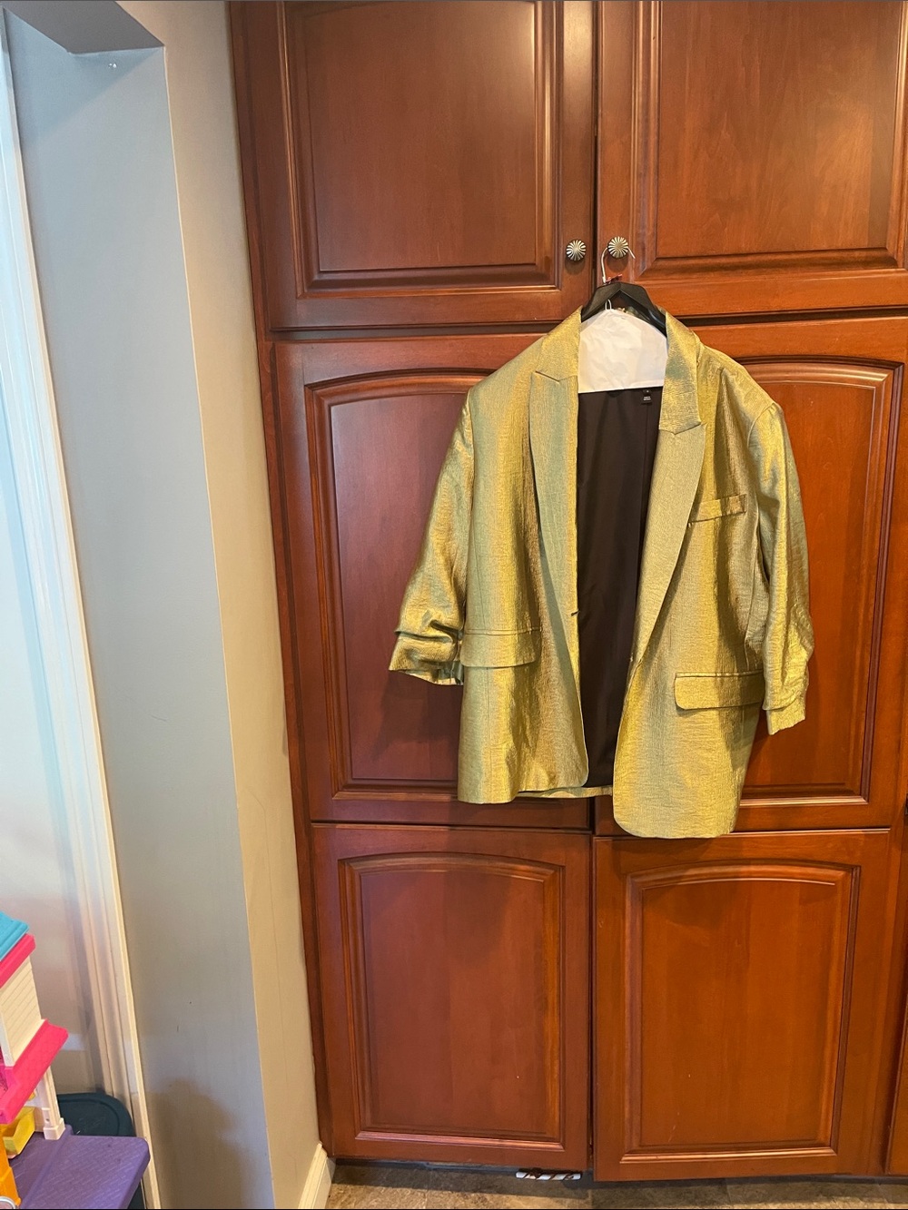 River Island Shimmery Gold Blazer Jacket